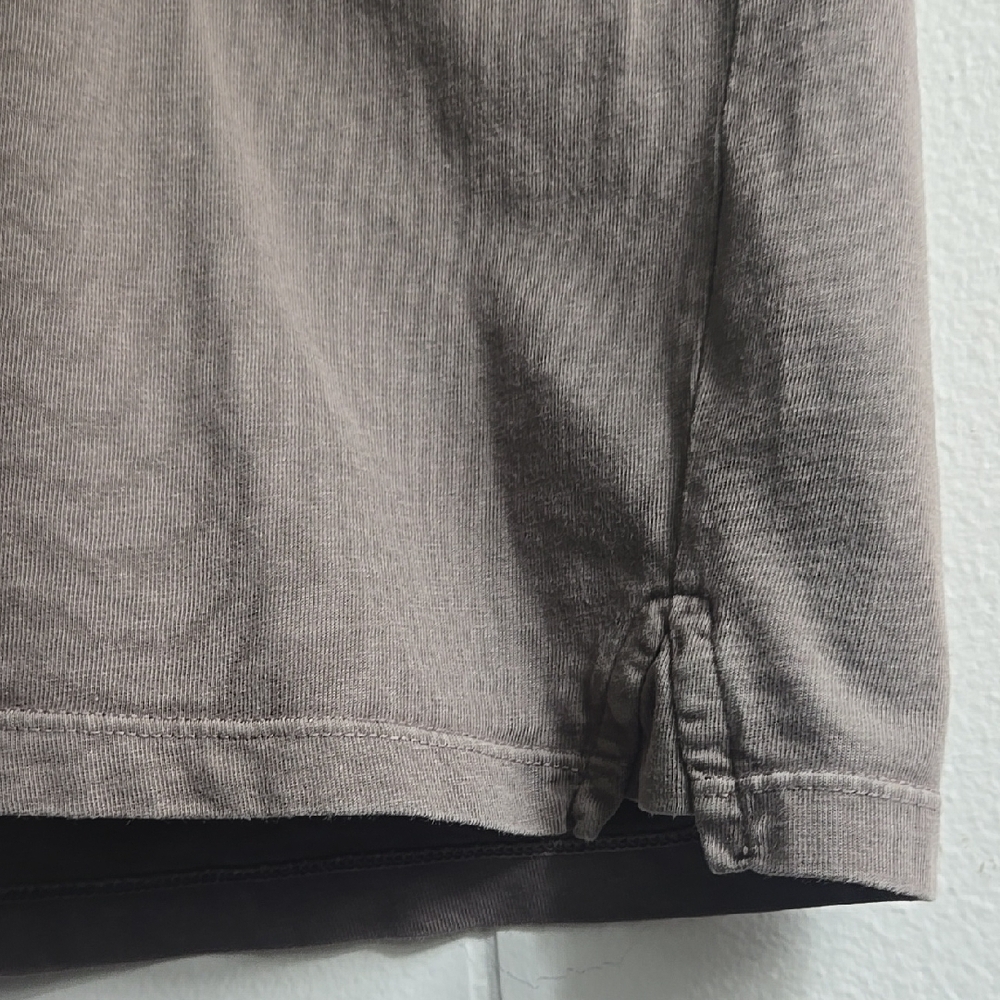 Vince Garment Dye Short Sleeve T-Shirt, Dark Olive - Picture 8 of 10
